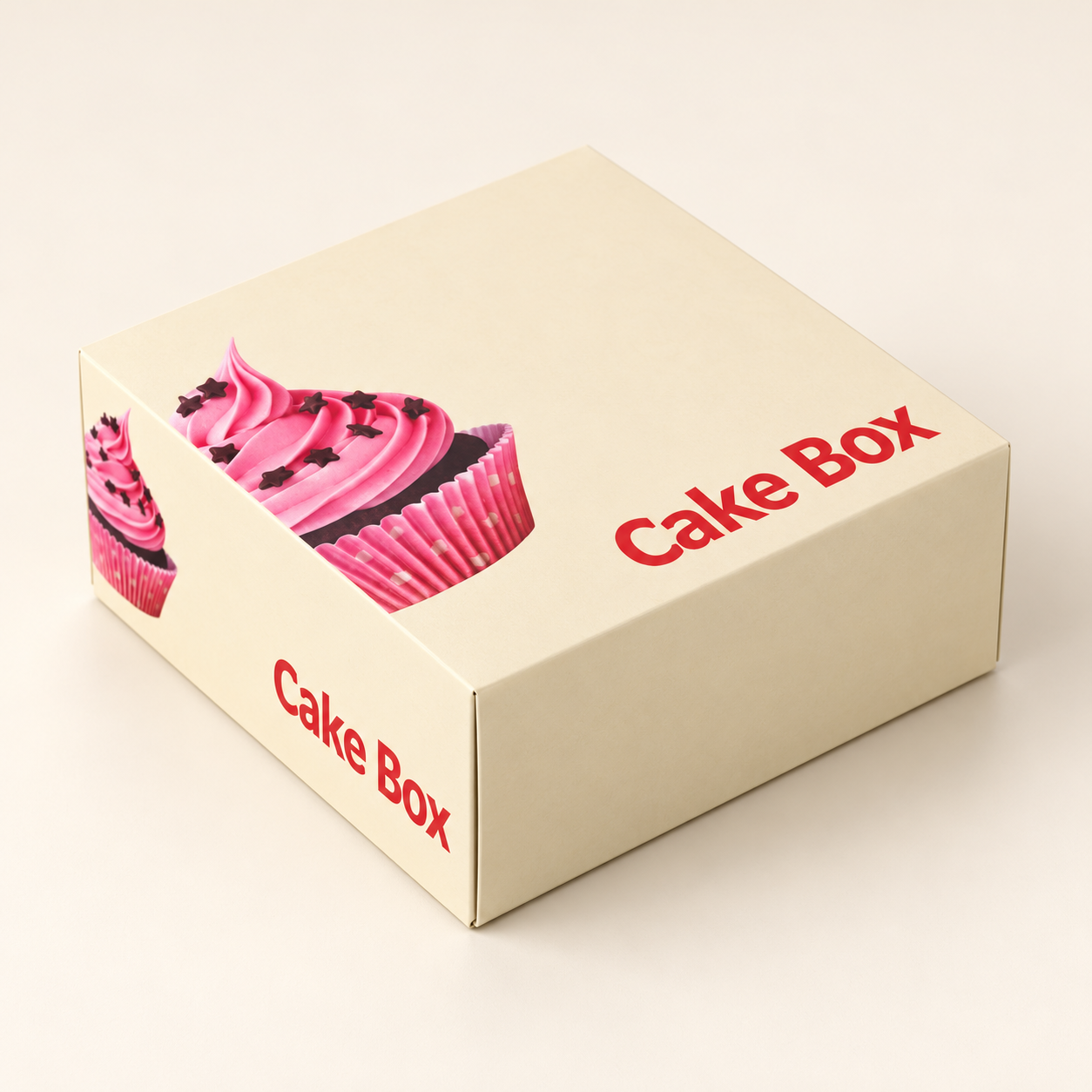 Printed paper cake box