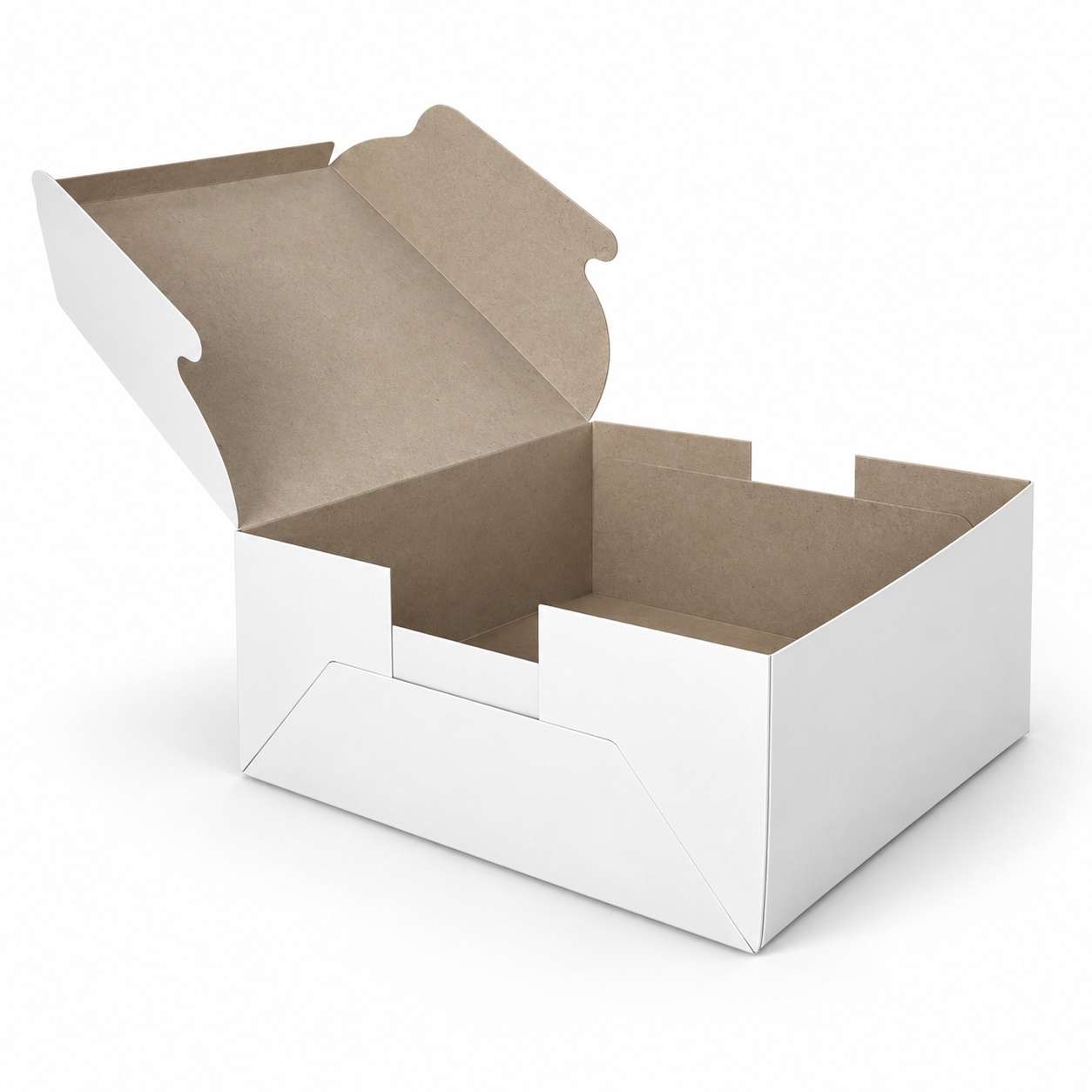 White regular cake box, view 2