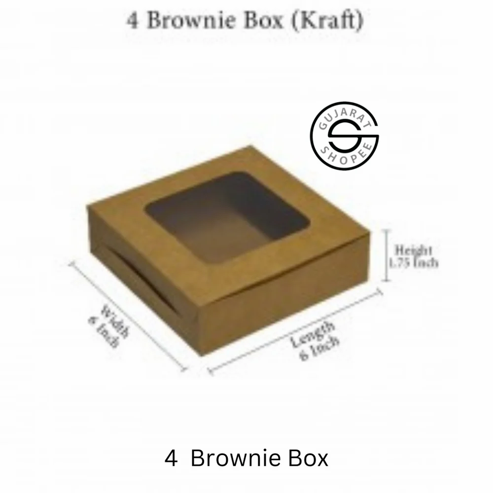 Brownie packaging box, view 2