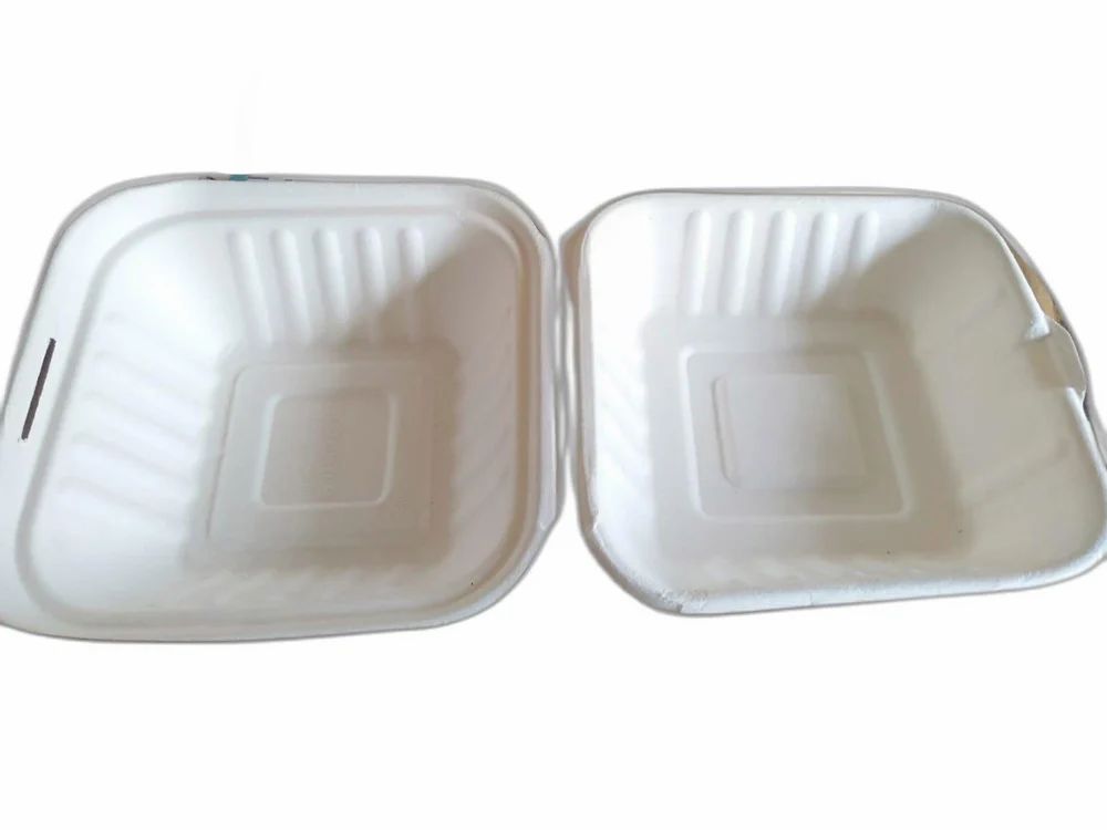 Sugarcane Bagasse Burger Boxes, view 2