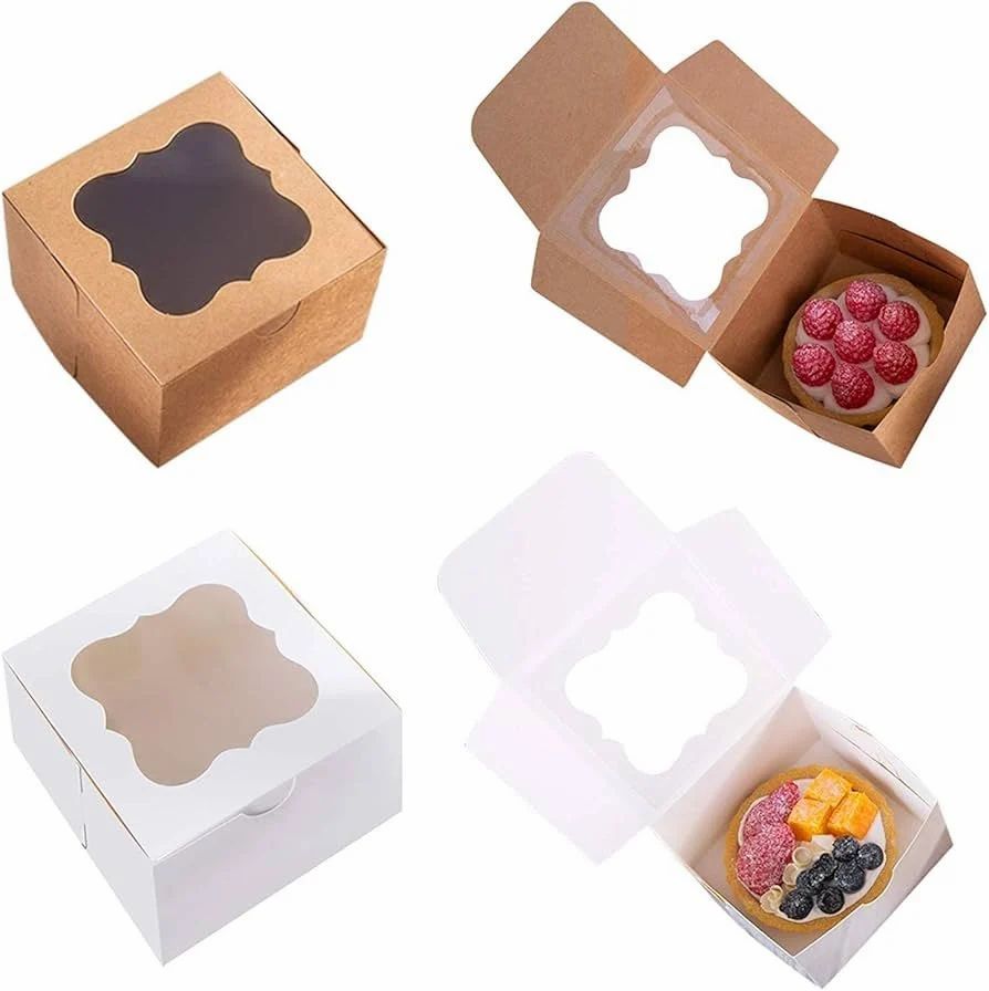Printed cupcake packaging box, view 7