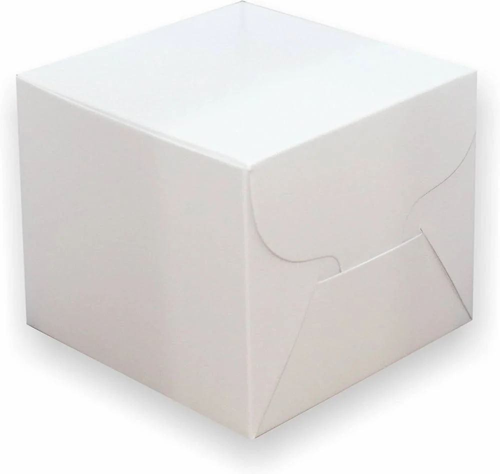 Plain White Paper Cake Box 4X4X3, view 2