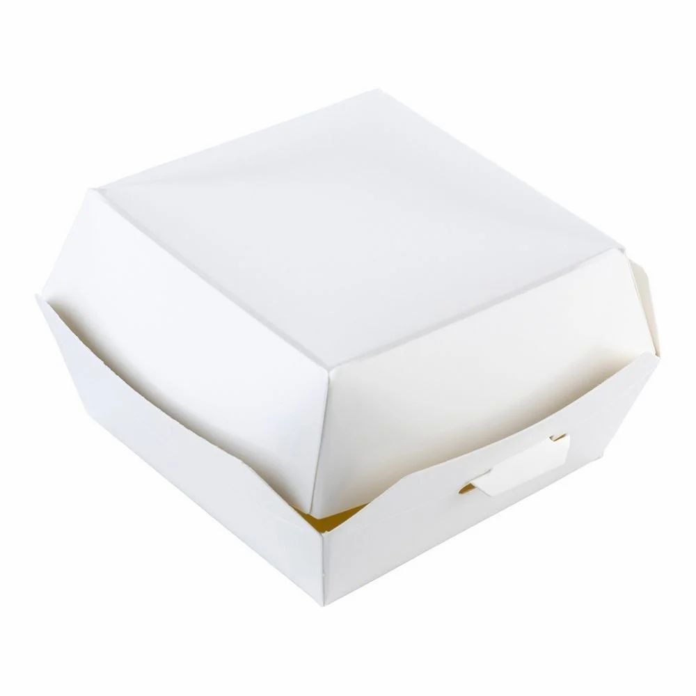 White Regular Burger Box, view 5