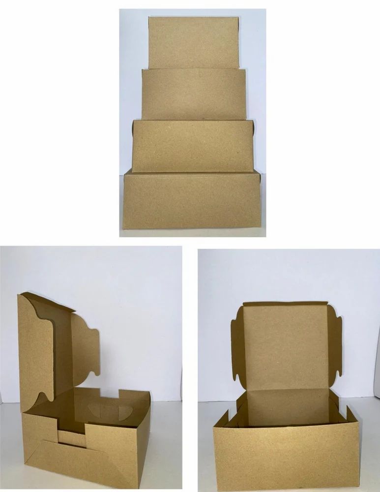 Brown Regular Burger Box, view 3
