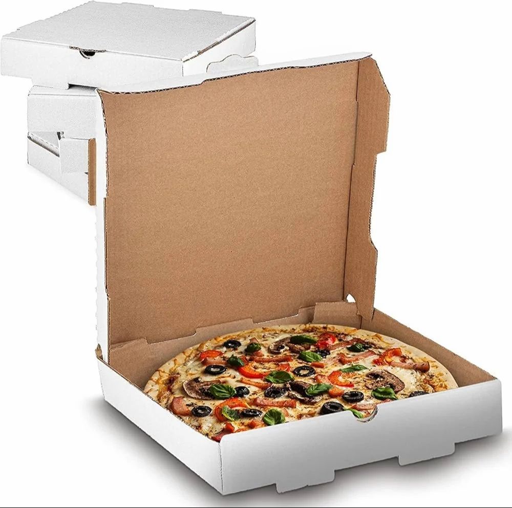 Plain corrugated pizza box — 12 inch, view 2