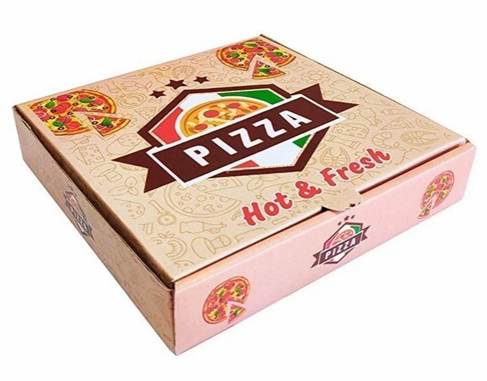 Plain corrugated pizza box — 12 inch, view 4
