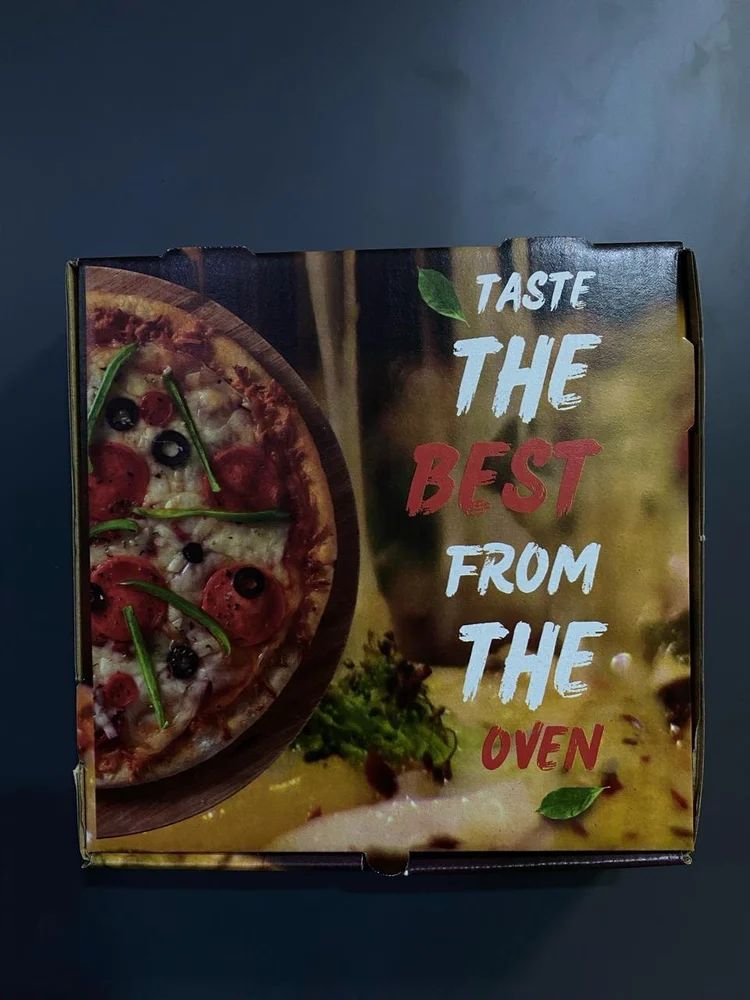 Printed pizza packaging box — 9 inch, view 3