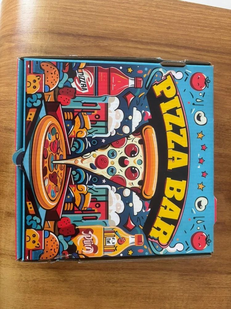 Printed pizza packaging box — 9 inch